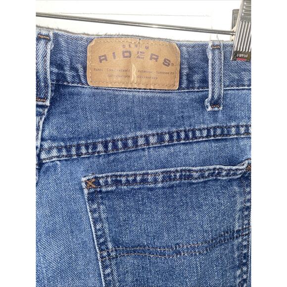 Vintage Riders Denim Shorts Women’s S/M High Rise 100% Cotton Blue Jean Cuffed - Picture 6 of 8